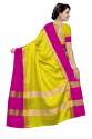 Nena Fashion Women yellow pink Cotton Saree(aangi) thumb 1