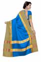 Nena Fashion Womenfirozi golden Cotton Saree(angi) thumb 1