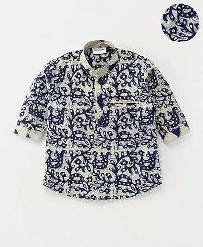 Cotton Printed Kids Shirts by Kids Lane