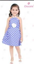 Dotted Print Kids Girls Frock 