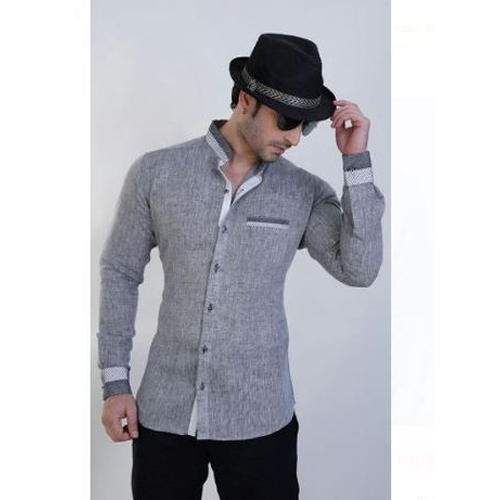 fancy collar mens shirt