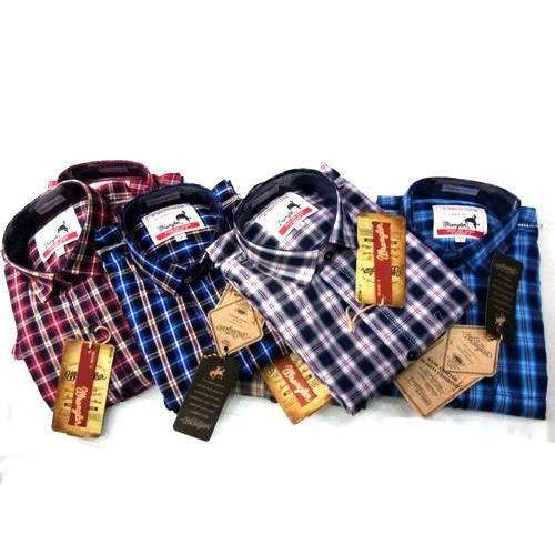 Mens Check Shirt by Drona Enterprises