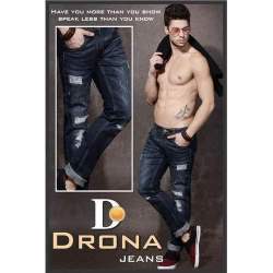Mens Stylish Roughed Jeans