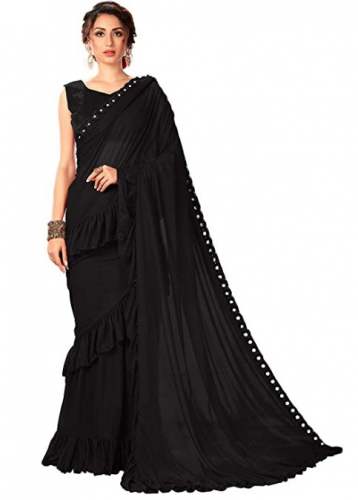 Buy Black Glory Fashion Saree At Wholesale Price by Glory Sarees