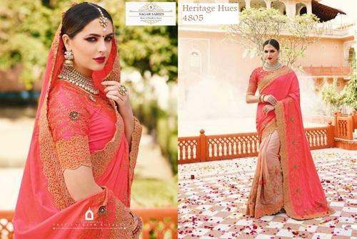 Designer Party Wear Chiffon Saree by Sagar Sarees