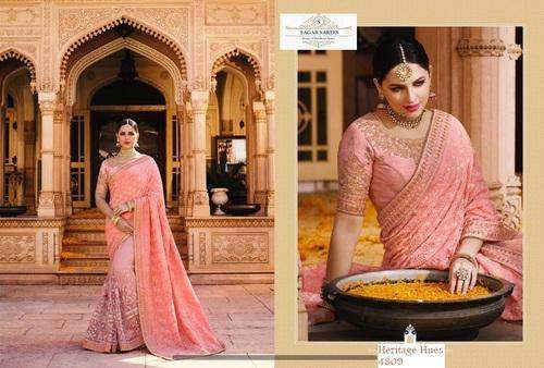 Party wear embroidery saree