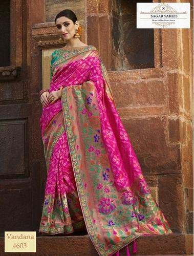 Pure Silk Wedding Wear Bridal Wear Saree by Sagar Sarees