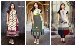 digital printed crepe kurtis