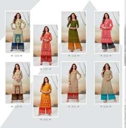 delisha Rayon Kurti With Palazzo set