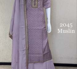 Ladies Muslin Ready Made Sharara Suit