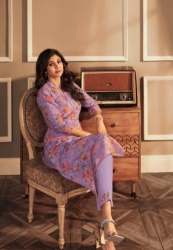 Linen Embroidery Kurti Pant Set For Women