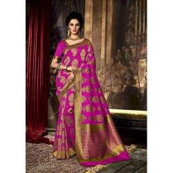 Printed Banarasi Saree