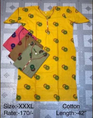 Ladies fancy cotton printed  Kurtis by Sunshine Enterprise