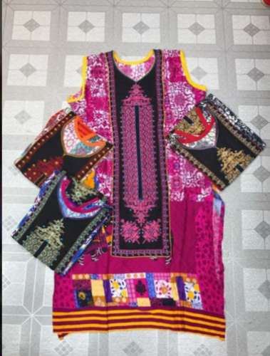Rayon Printed  fancy Kurtis with EMB