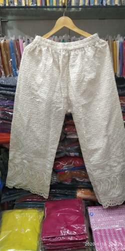 White Chiken Palazoo pant by Herry Fashion