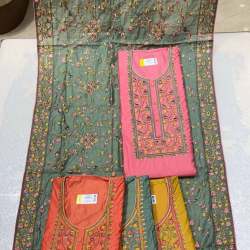 Heavy Wedding Wear Embroidered DRess Material 