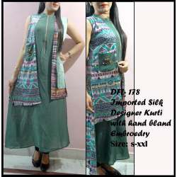 designer Silk Kurti