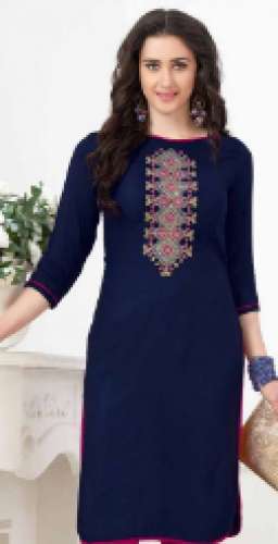 straight black kurti by Veera Tex