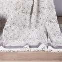 White & Grey Block Printed Jaipuri Cotton Throws thumb 2