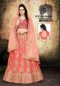 New Collection Red Velvet Embroidery Lehenga  thumb 1