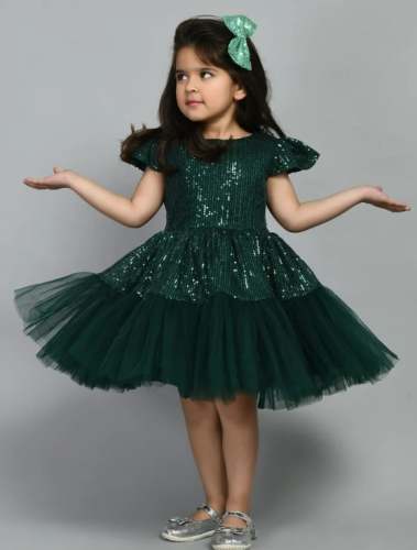 Girls Party Wear Layered Frock