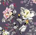 Flower Printed Satin Fabric  thumb 1