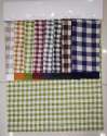Rayon Linen Check Print Fabric