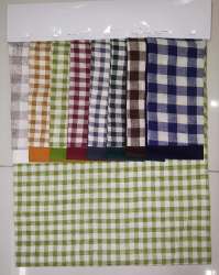 Rayon Linen Check Print Fabric
