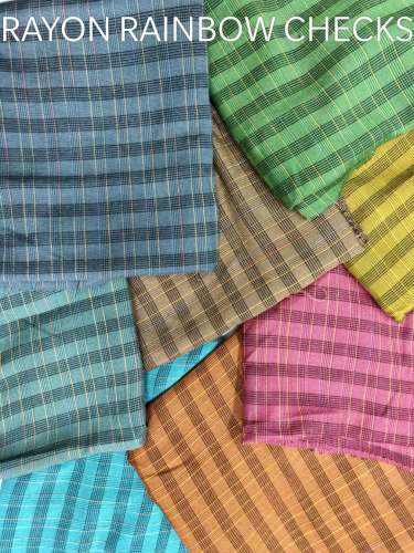RAYON RAINBOW CHECKS