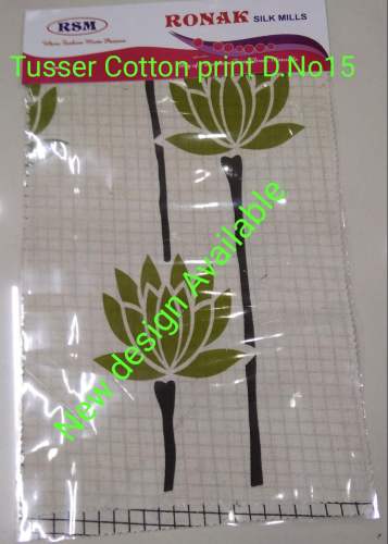Tusser cotton fabric