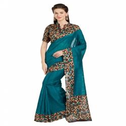 Floral Print BhagalPuri Saree7