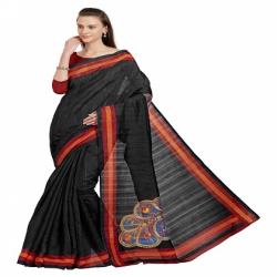 Plain Bhagalpuri Saree0