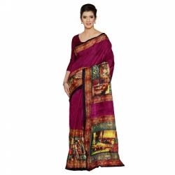 Semi Digital Print Saree0