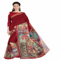 Semi Digital Print Saree 8