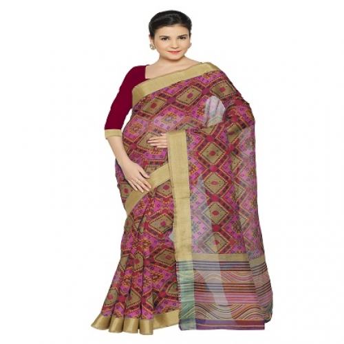 Zari Wok BhagalPuri Saree16