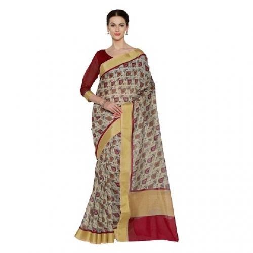 Zari Wok BhagalPuri Saree3