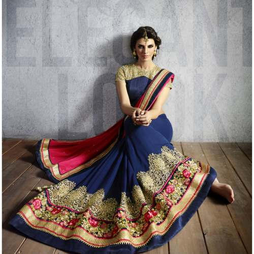 Fancy Satin Georgette Sarees