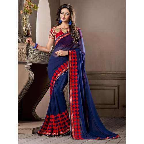 Embroidery Georgette Saree