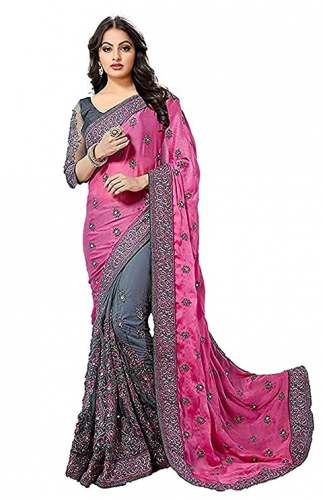 Get Purvi Fashion Bhagalpuri Georgette Saree by Purvi Fashion