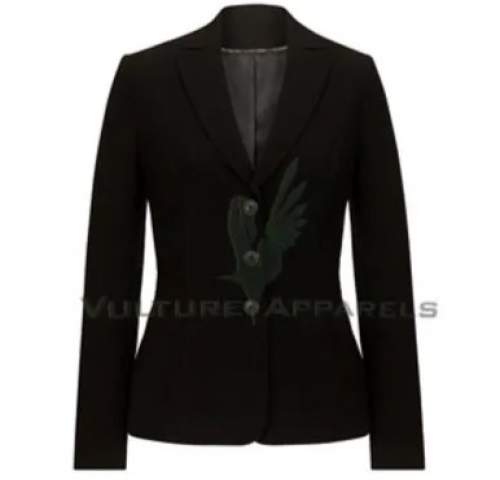 Women Black Party Wear Blazer by Vulture Apparels