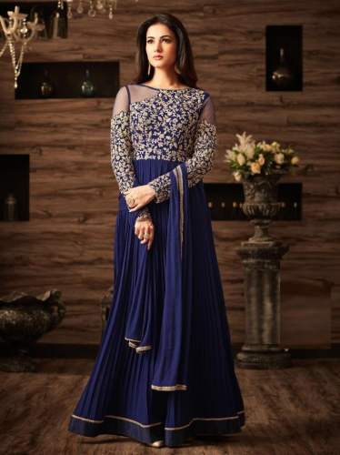 georgette anarkali suit-2 by Bipolar Life Fashion