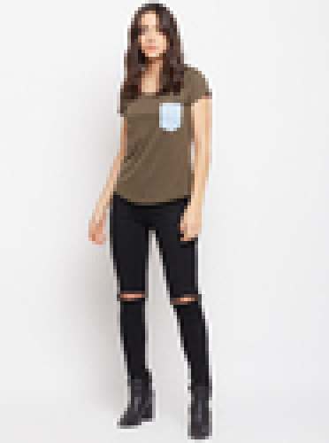Ladies Fancy Cotton Tshirt