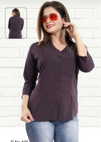 Formal Girls Plain Shirt