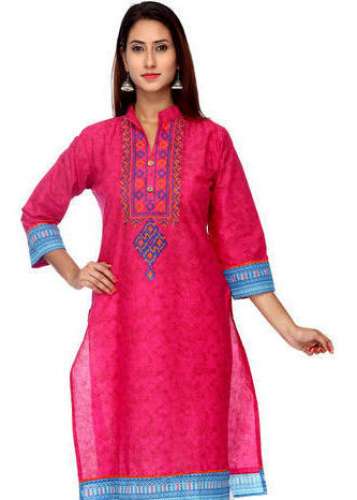 Casual Wear Embroidered Kurti by Aadhya Enterprise