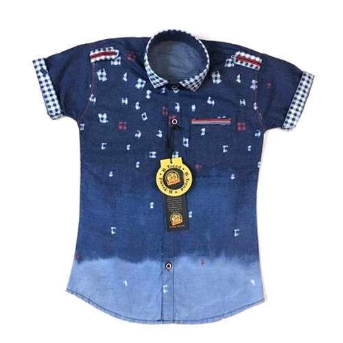 Designer Denim Kids Shirt by Ambica International