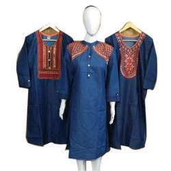 fancy neck work kurti