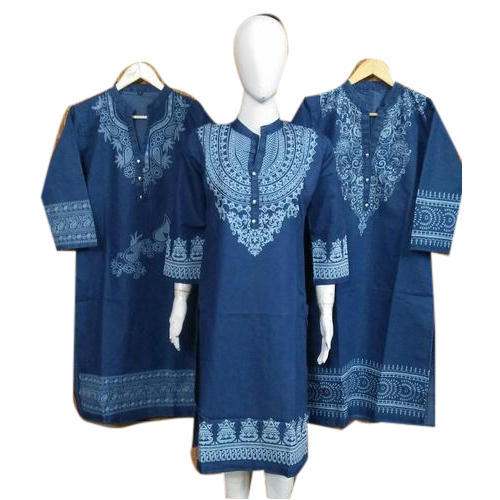 ladies fancy denim kurti