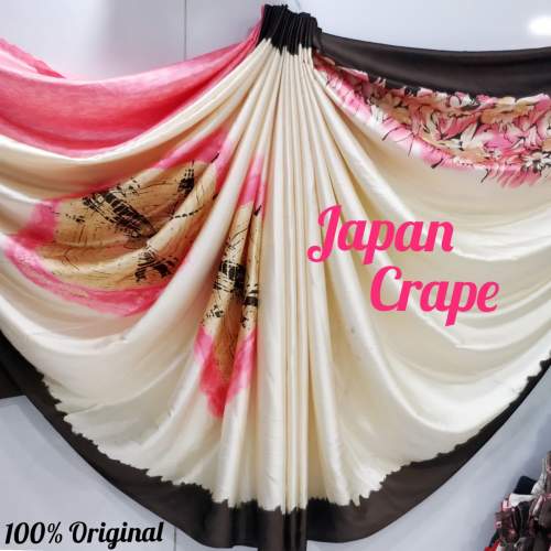 Japan Crape Saree  by Jhalak Fashion