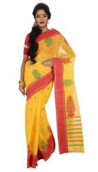 Designer Yellow Tant saree