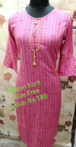 Printed lining kurti